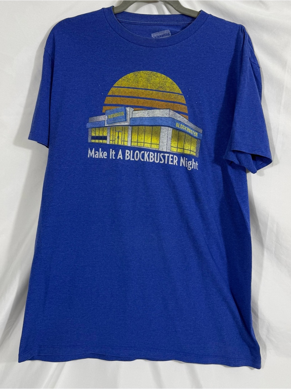 Blockbuster Blue Shirt Large - Make It A Blockbuster Night T-Shirt